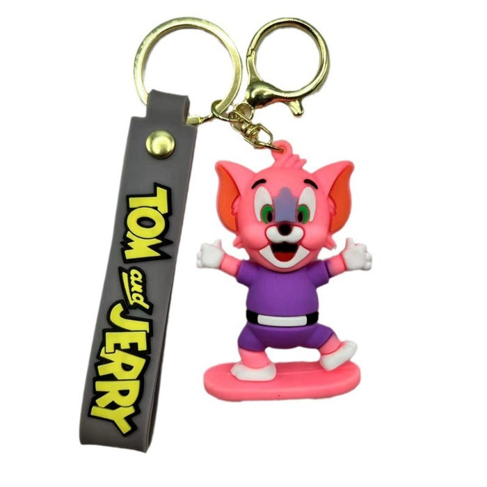 Wholesale Cartoon Anime Cat and Mouse Skateboard Keychains JDC-KC-Biaopan004