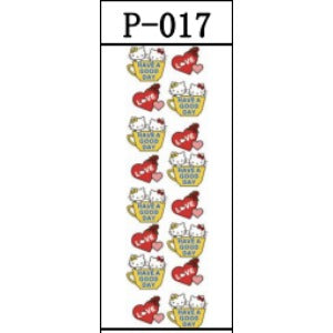 Wholesale 5pcs UV DTF Cartoon Pattern Pen Stickers JDC-ST-JieSheng066