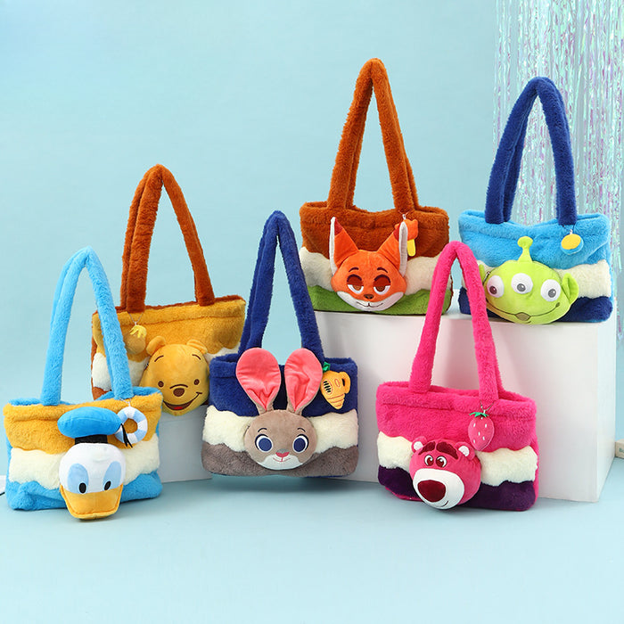 Wholesale Plush Bag Cartoon Cute Shoulder Bag Girls Plush Shoulder Large Capacity Women's Bag JDC-SD-YiSheng006