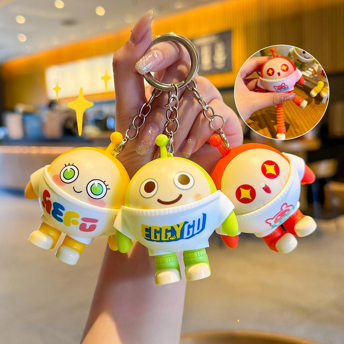 Wholesale Glow Robot Games Plastic Keychain JDC-KC-Zhiwu003 ...
