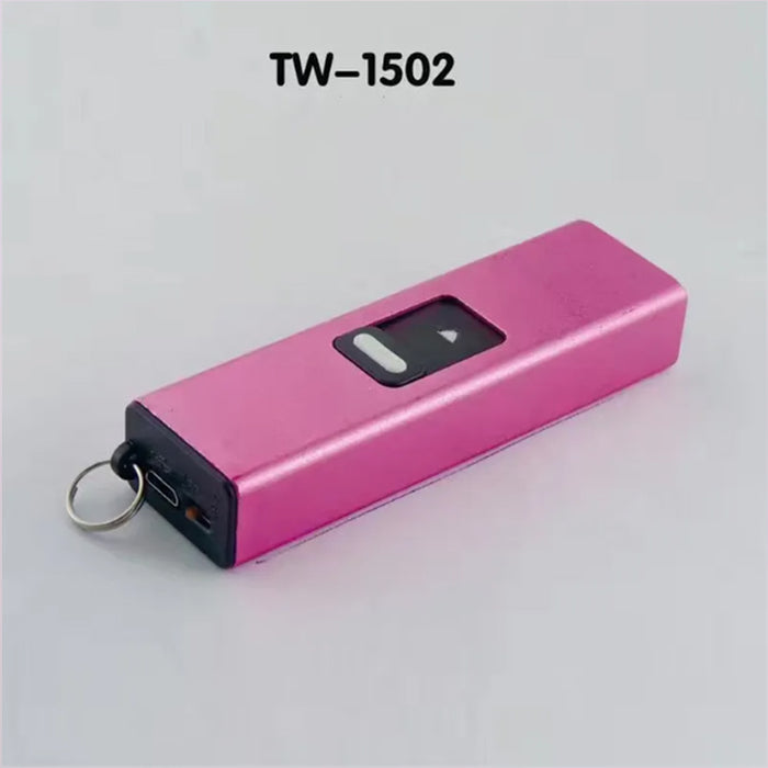 Wholesale Retractable Flashlight Multifunctional Portable USB Charging Keychain JDC-KC-YingHui001