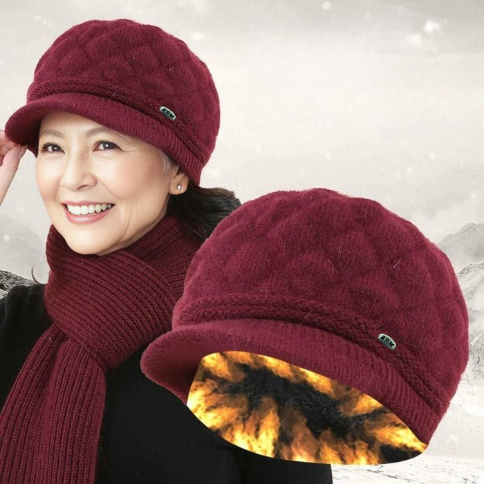 Wholesale Warm Beret Knitted Wool Hat for Women JDC-HT-PX008