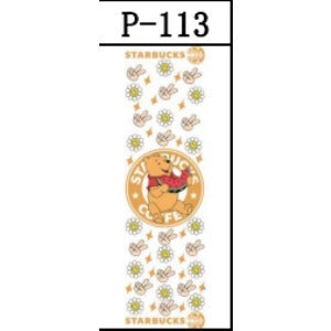 Wholesale 5pcs UV DTF Packing Cartoon Printing Pattern Pen Stickers JDC-ST-JieSheng082