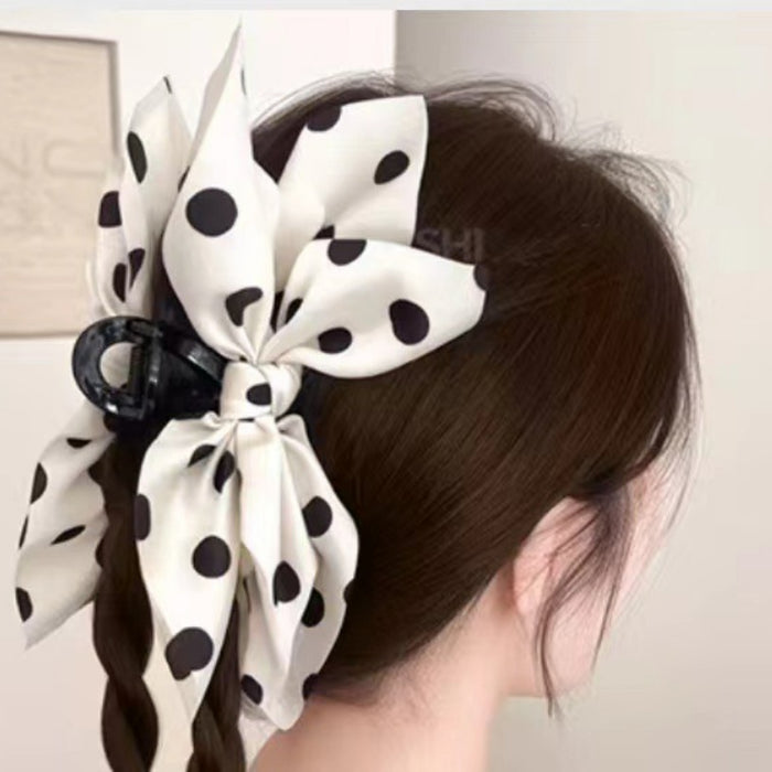 Wholesale Double-sided Cashew Flower Love Clip Bow Hair Clips JDC-HC-Zhenr004