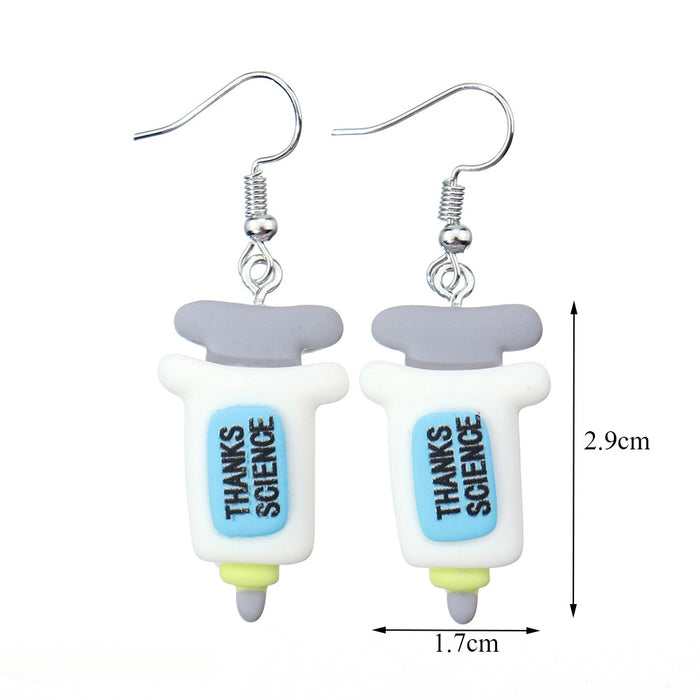 Wholesale Cartoon Animal Resin Earrings JDC-ES-niqing029