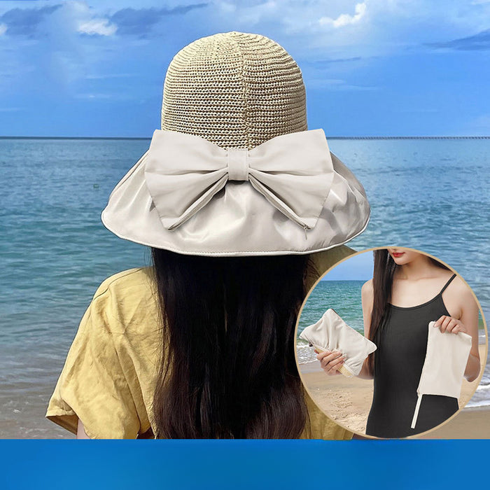 Wholesale Straw Sun Protection Bucket Hat JDC-HT-PX014