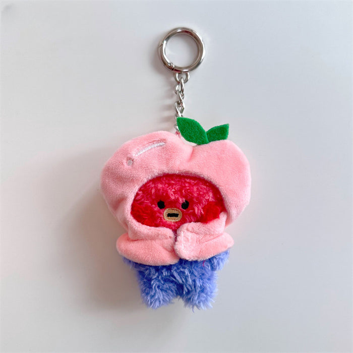 Wholesale Cute Cartoon Fruit Headband Series Plush Pendant Keychain JDC-KC-ZhangX004