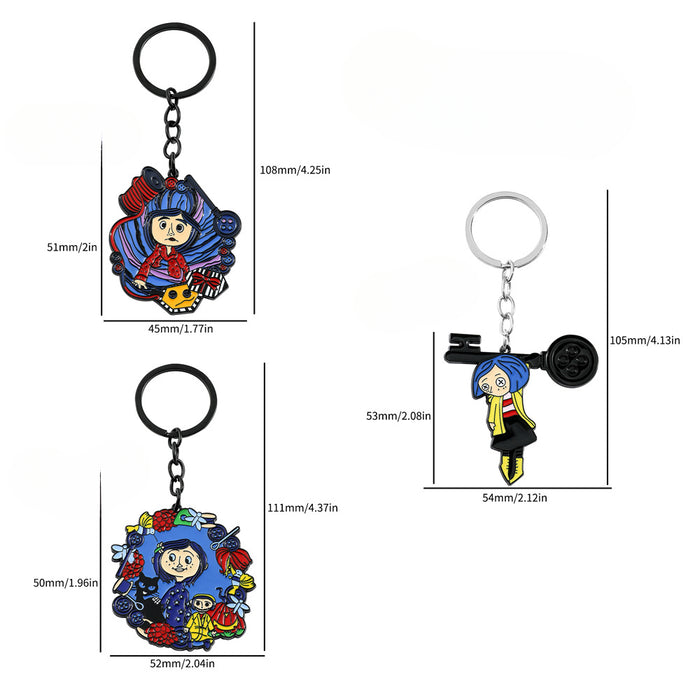 Wholesale Cartoon Anime Metal Keychain JDC-KC-BS023