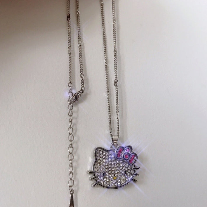 Wholesale Retro Cartoon Cute Cat Necklace JDC-NE-Shoup004