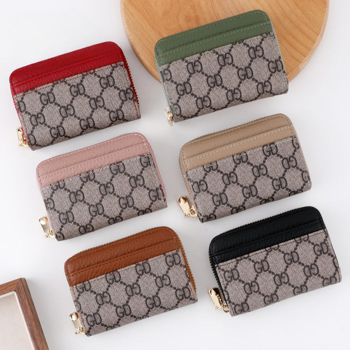 Wholesale Color Matching Card Holder Multi-card Slot Wallet JDC-WT-TLA001