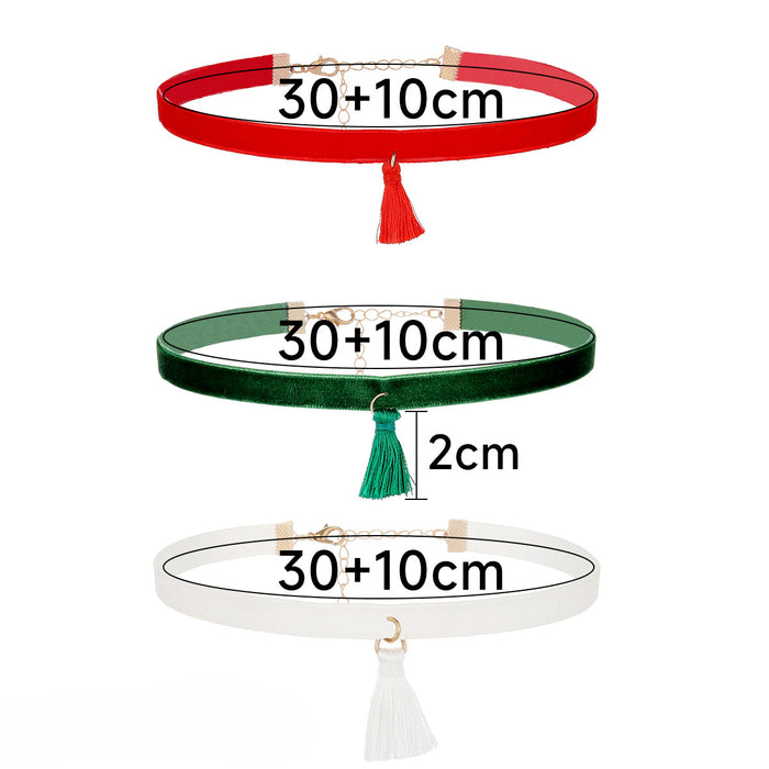 Wholesale Tassel Christmas Collar Alloy Combination Set JDC-NE-YiRan001