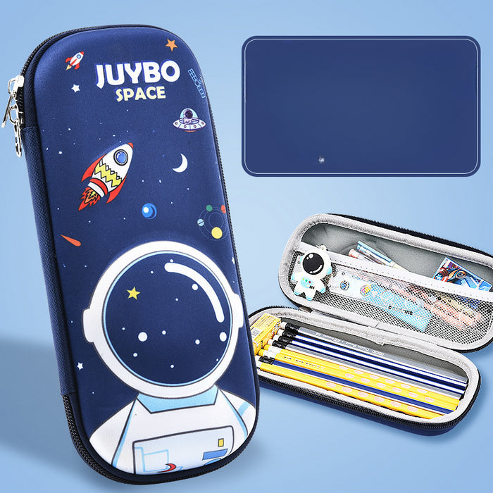 Wholesale 3D Children Cartoon Large Capacity Leather Pencil Case JDC-PC-QQBB003