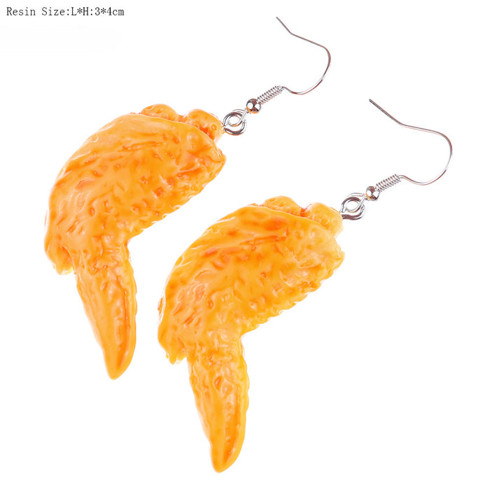 Wholesale Cartoon Food Resin Earrings JDC-ES-niqing028