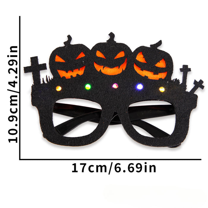 Wholesale Halloween Party LED Light Plastic Light Glasses JDC-SG-ZHHAO001