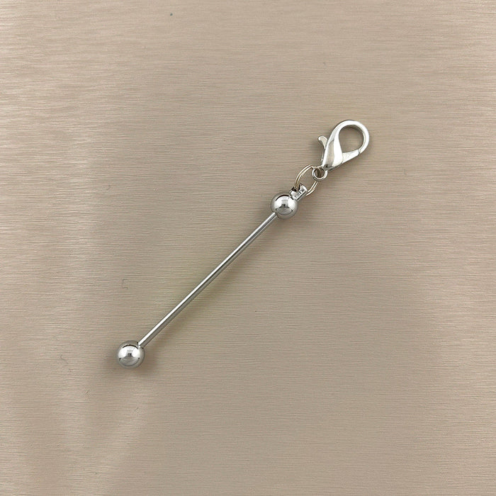 Wholesale Mini Metal DIY Beadable Keychains Beadable Bar JDC-KC-BF011