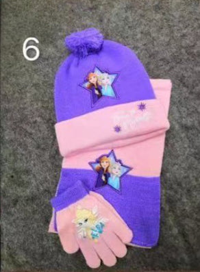 Wholesale Girls Hat Scarf Gloves Three Piece Set JDC-FH-Baon002