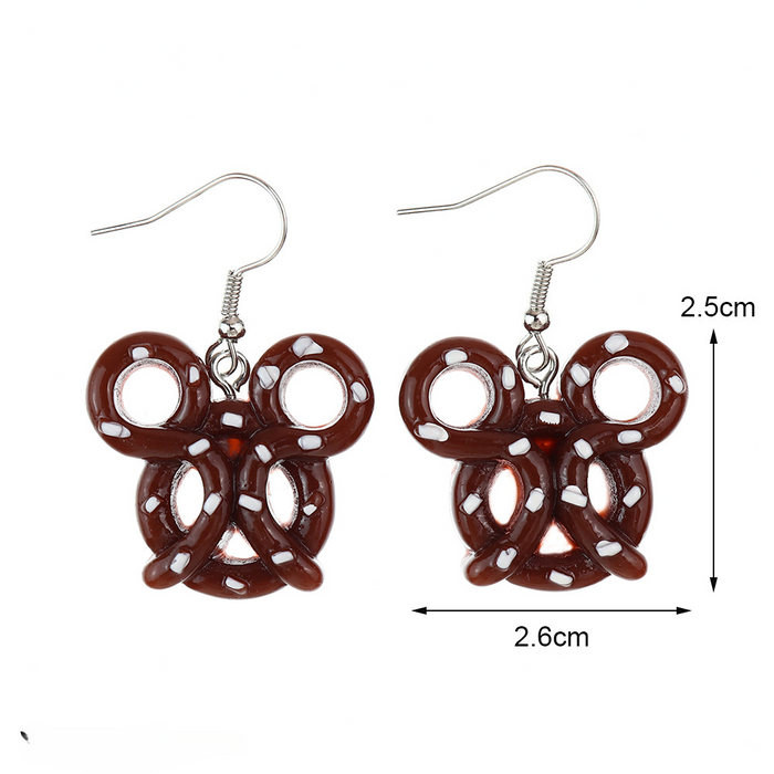 Wholesale Cartoon Simulation Biscuit Earrings JDC-ES-NiQing068