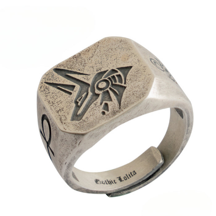 Wholesale Horus Eye Open Alloy Men's Ring JDC-RS-Yud027