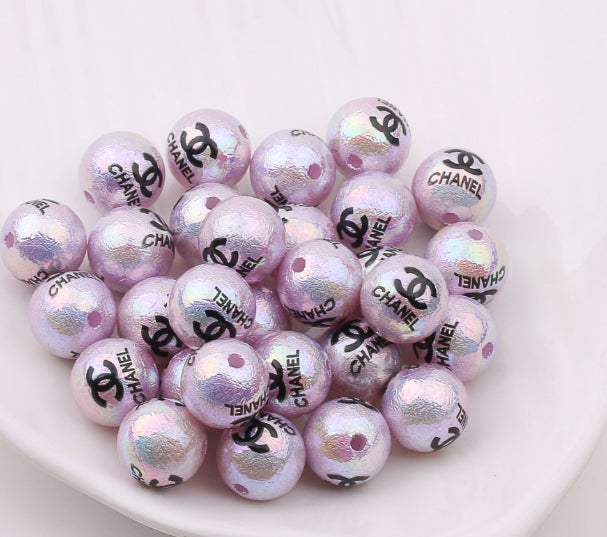 Wholesale 100pcs 16mm Acrylic Imitation Pearl Cream Round Beads JDC-BDS-ZhiXiang002