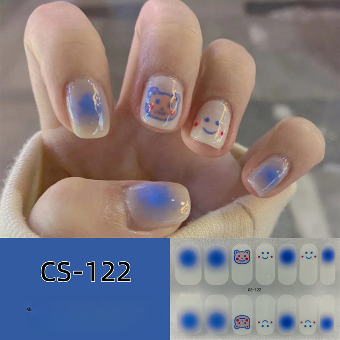 Wholesale No-bake Gel Waterproof Long-lasting 3D Nail Stickers JDC-NS-ARS003