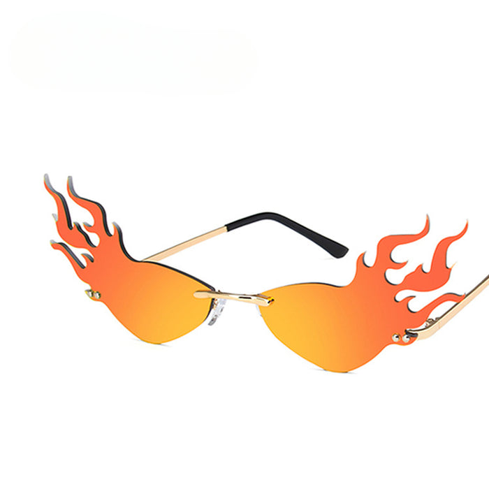 Gafas de sol al por mayor de resina Flame sin marco Irregular JDC-SG-PLS105