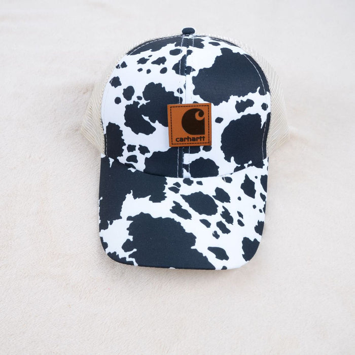 Caps de baseball en acrylique à motifs de vache en gros JDC-FH-KUT023