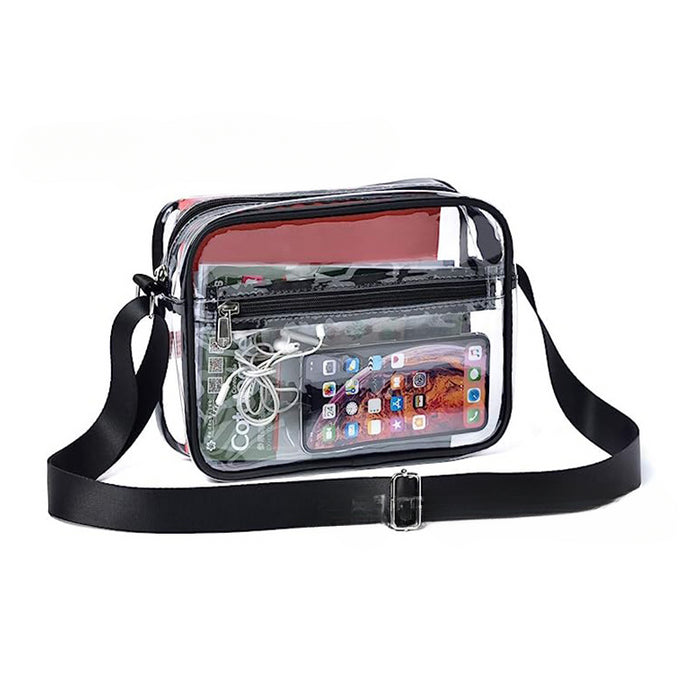 Wholesale PVC Waterproof Transparent Messenger Bag JDC-SD-HanDuo002