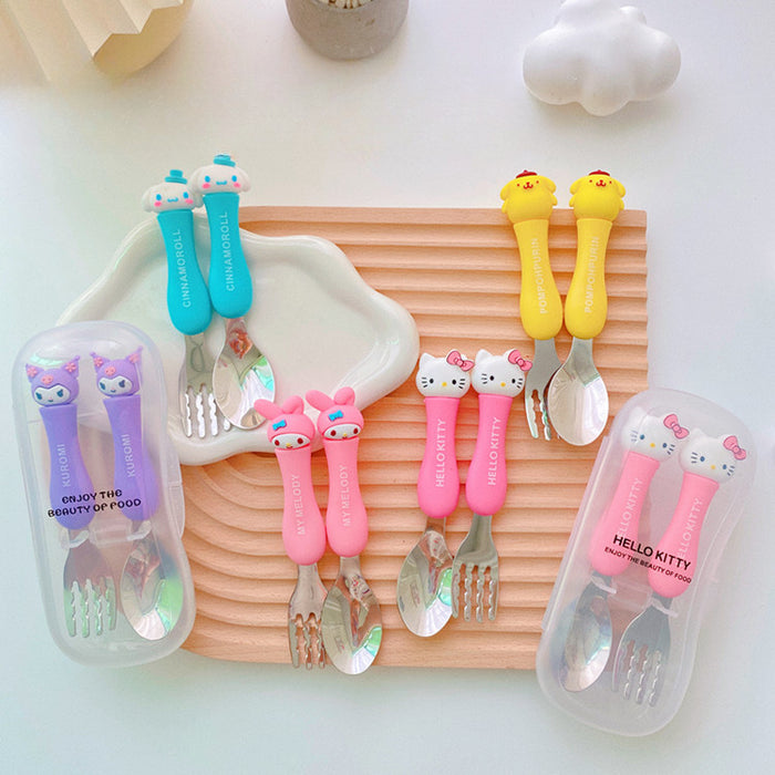 Wholesale Cartoon Stainless Steel Forks and Spoons Cutlery Set JDC-SN-CXR004