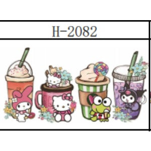 Wholesale 5PCS 16oz UV Cartoon Printed  Cup Stickers JDC-ST-JieSheng012