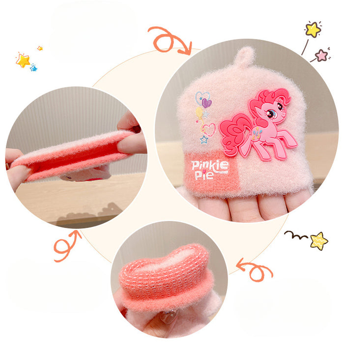 Wholesale New Children's Gloves Winter Plus Velvet Thickened Half Finger Gloves Winter Warm Artifact My Little Pony JDC-GS-Zaix003