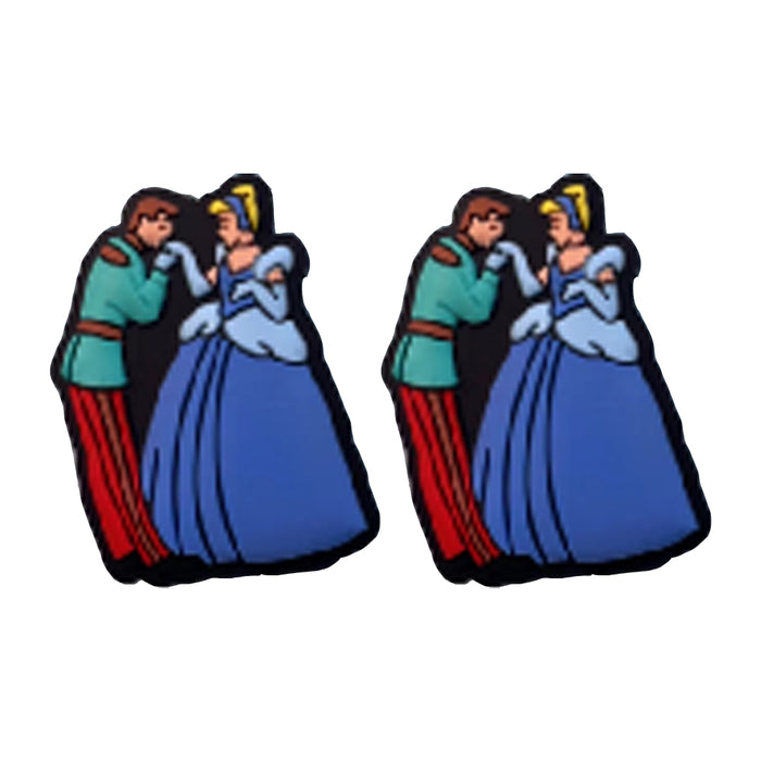 Wholesale 10pcs/20pcs Cartoon Princesses Silicone Focal Beads JDC-BDS-NaiSi022