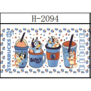 Wholesale 5PCS 16oz UV Cartoon Printed  Cup Stickers JDC-ST-JieSheng042