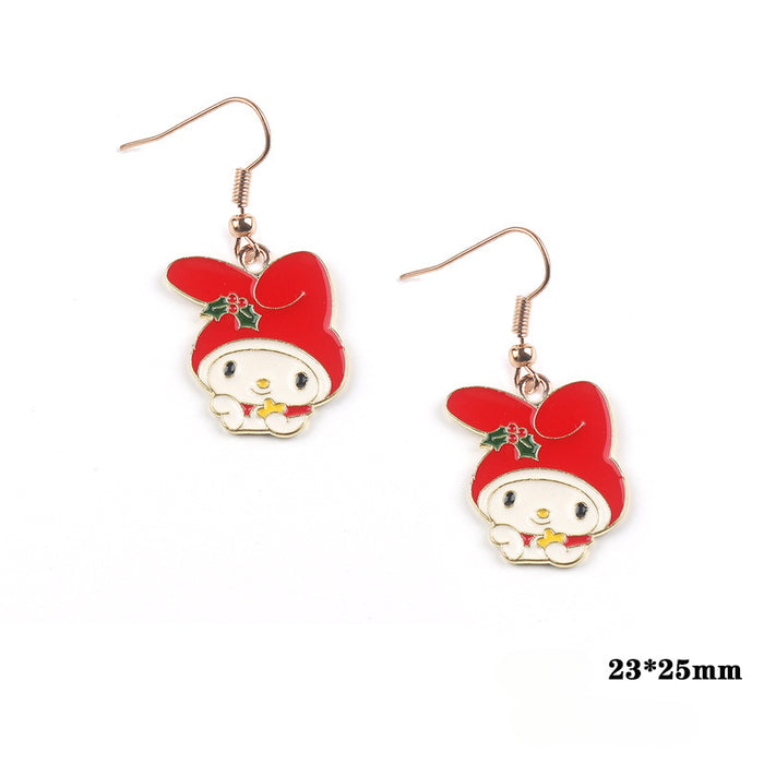 Wholesale Cartoon Alloy Pendant Earrings JDC-ES-FuYu008