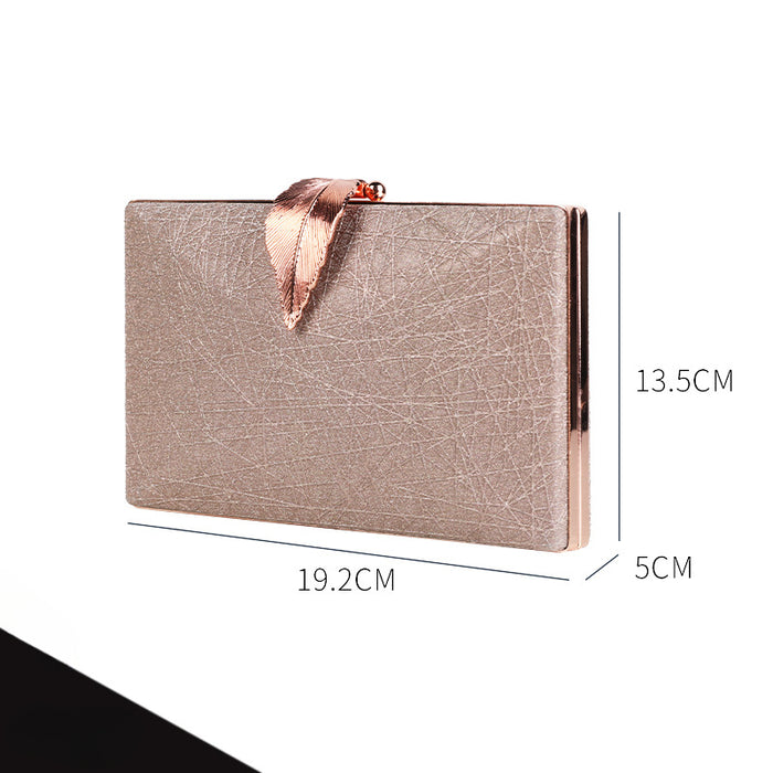 Wholesale Leaf Evening Bag Simple PU Handbag JDC-HB-YiX027