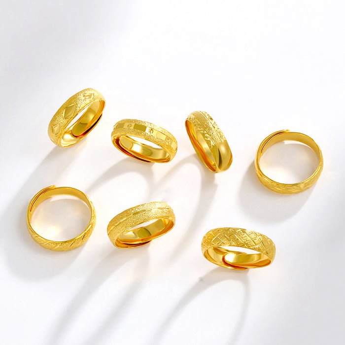 Wholesale Real Gold Plated Open Ring for Men JDC-RS-XP002