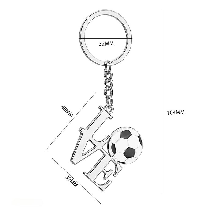 Wholesale Zinc Alloy Football Keychain JDC-KC-XunXin007