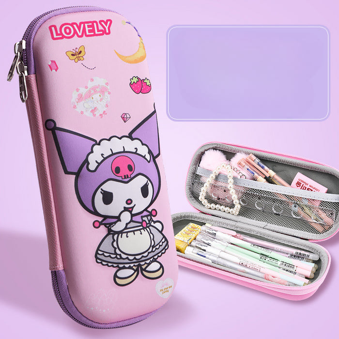 Wholesale 3D Children Cartoon Large Capacity Leather Pencil Case JDC-PC-QQBB005