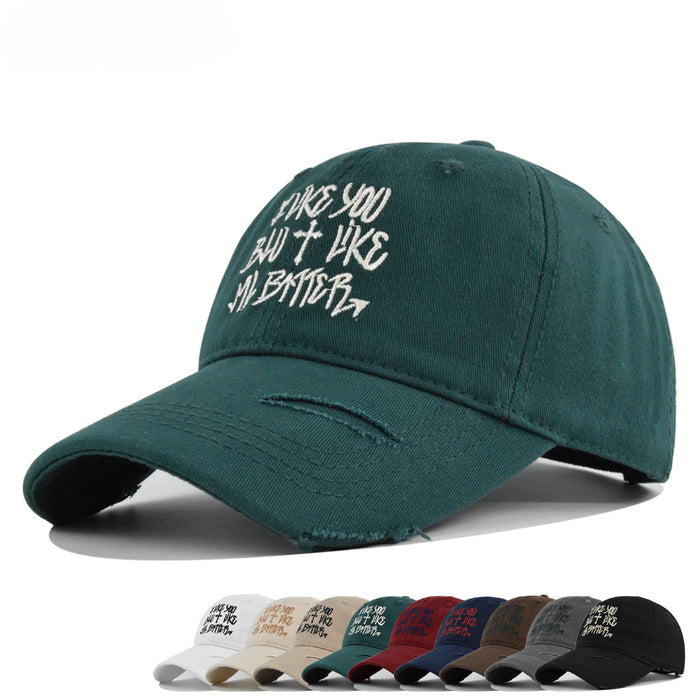 Wholesale Cotton Cross Embroidered Peaked Cap Embroidered Baseball Cap JDC-FH-DeX015