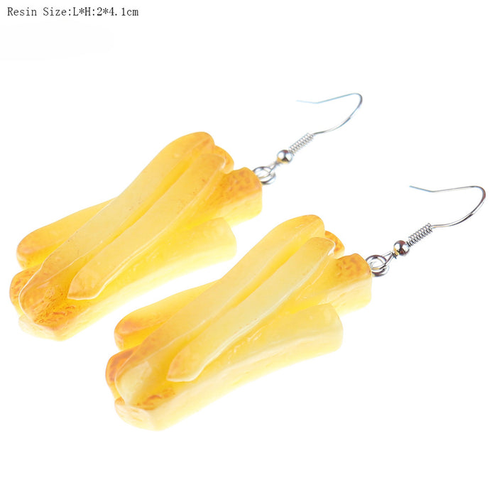 Wholesale Cartoon Food Resin Earrings JDC-ES-niqing028