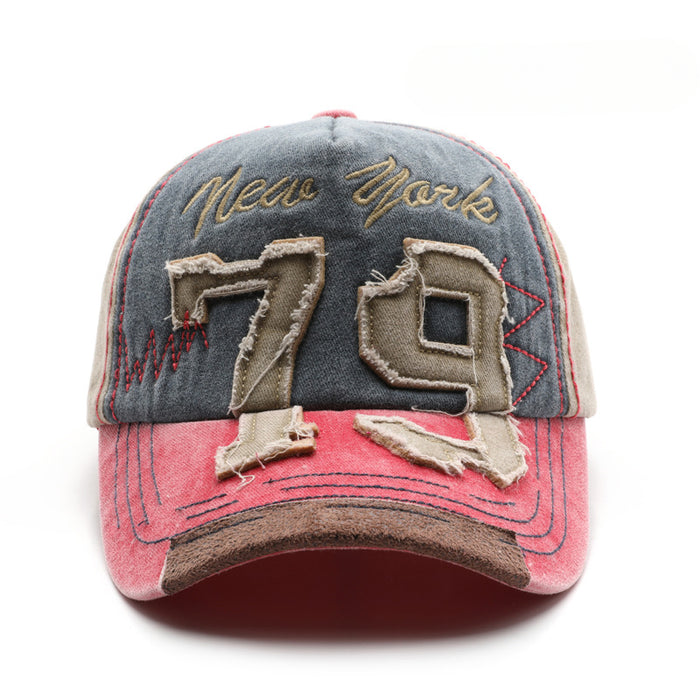Wholesale Distressed Digital Embroidery Cotton Baseball Cap JDC-FH-MaoMang003