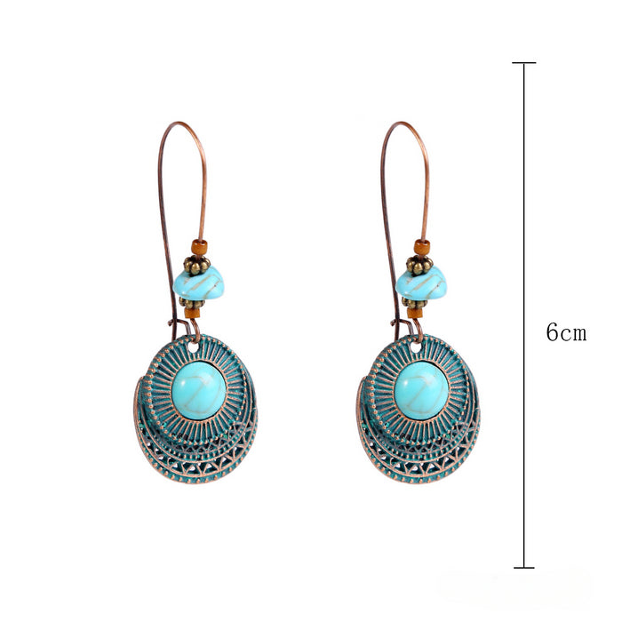 Wholesale Western Style Accessories Turquoise Pendant Leather Necklace JDC-NE-ManY017