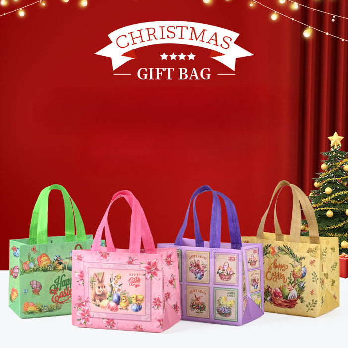 Wholesale Easter Series Hand-held Gift Bags with Creative Cartoon Patterns and Laminated Non-woven Fabric JDC-GB-XJ003