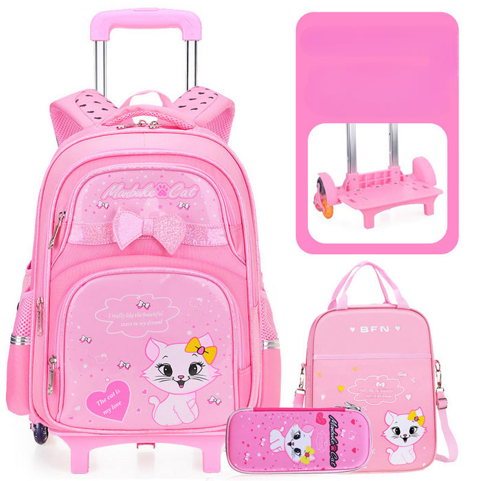 Wholesale Children's Oxford Cloth Cartoon Trolley Backpack JDC-BP-Bafn005