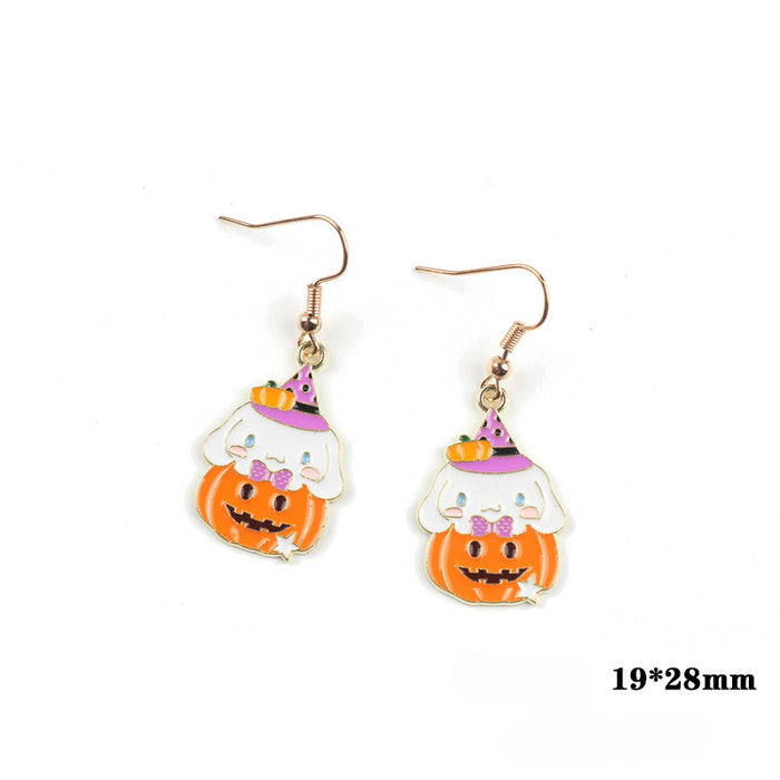 Wholesale Cartoon Alloy Pendant Earrings JDC-ES-FuYu007