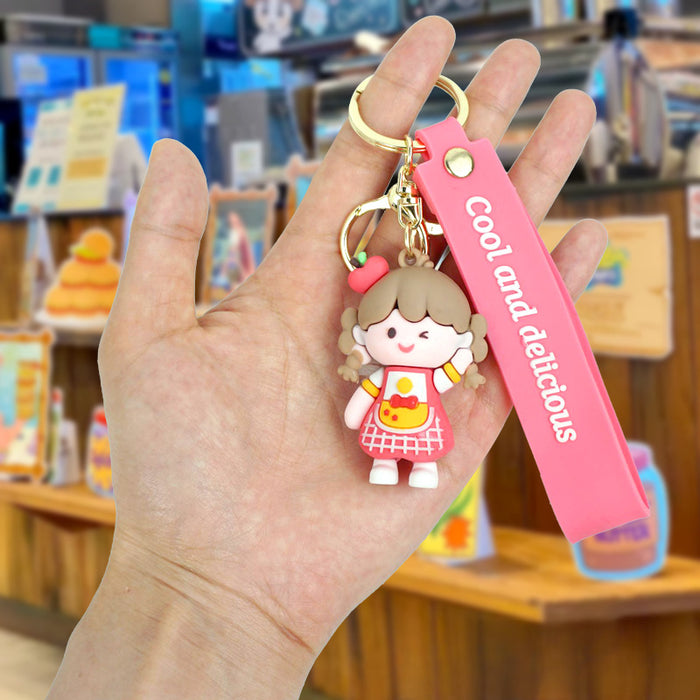 Wholesale Cartoon Silicone Doll Keychain JDC-KC-Yexiang007