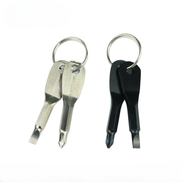 Wholesale Alloy Outdoor Screwdriver Multifunctional Keychain JDC-KC-HouJia002