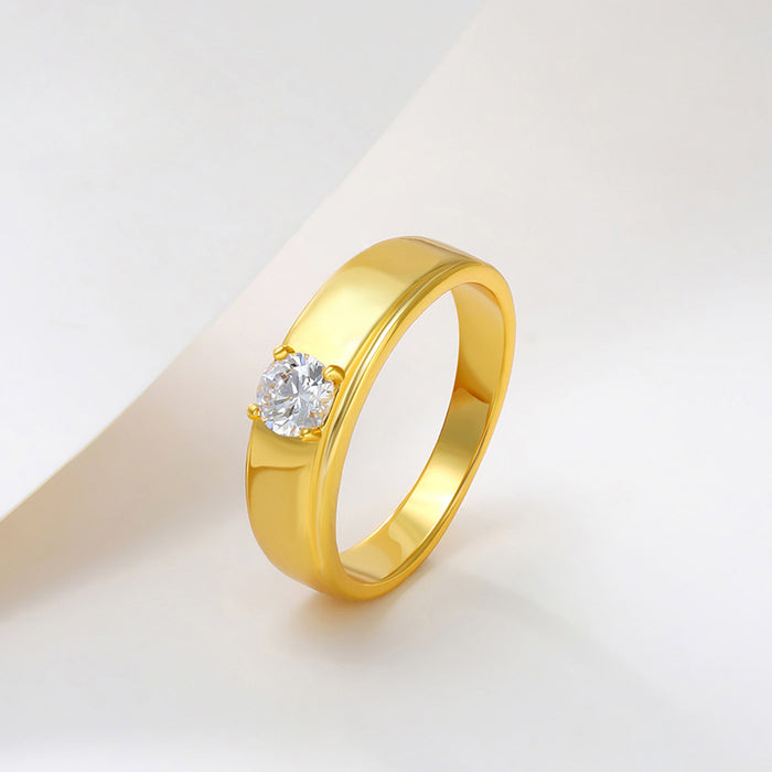 Wholesale Simple Light Luxury Temperament Open Ring for Women JDC-RS-XP003