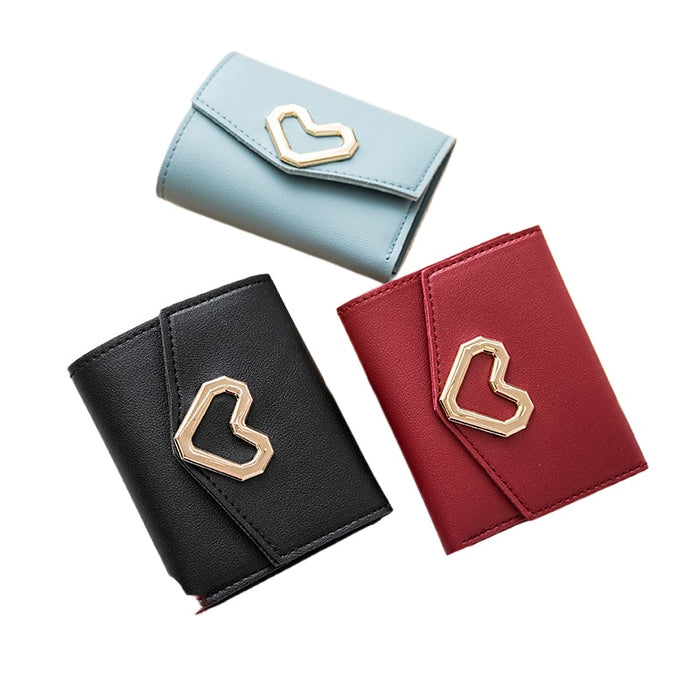 Wholesale Short Love Wallet JDC-WT-HongY004