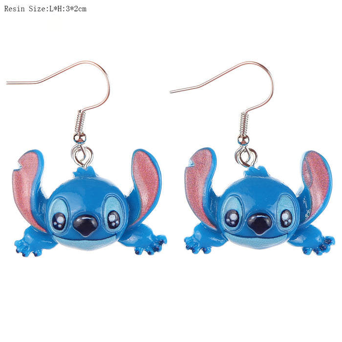 Wholesale Cartoon Doll Bottle Resin Earrings JDC-ES-niqing025