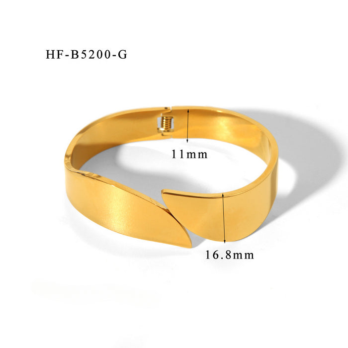 Wholesale Open Bracelet Heavy Duty Stainless Steel Bracelet JDC-BT-ChengBing004